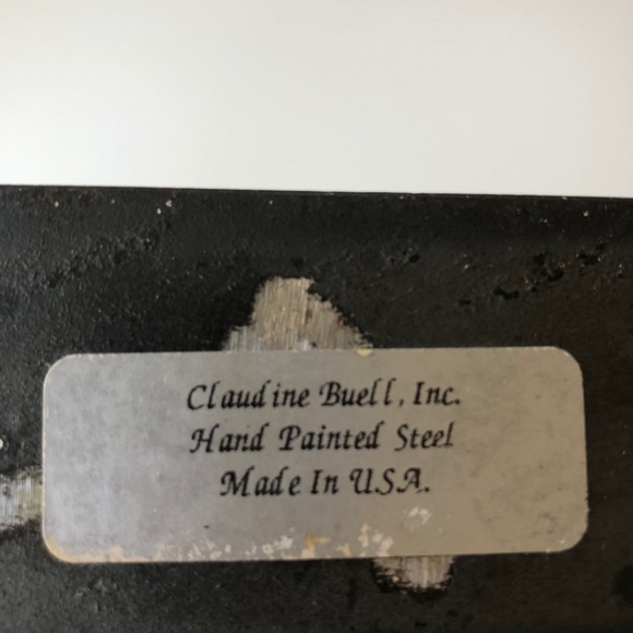 Claudine Buell painted steel sculpture - Picture 3 of 5